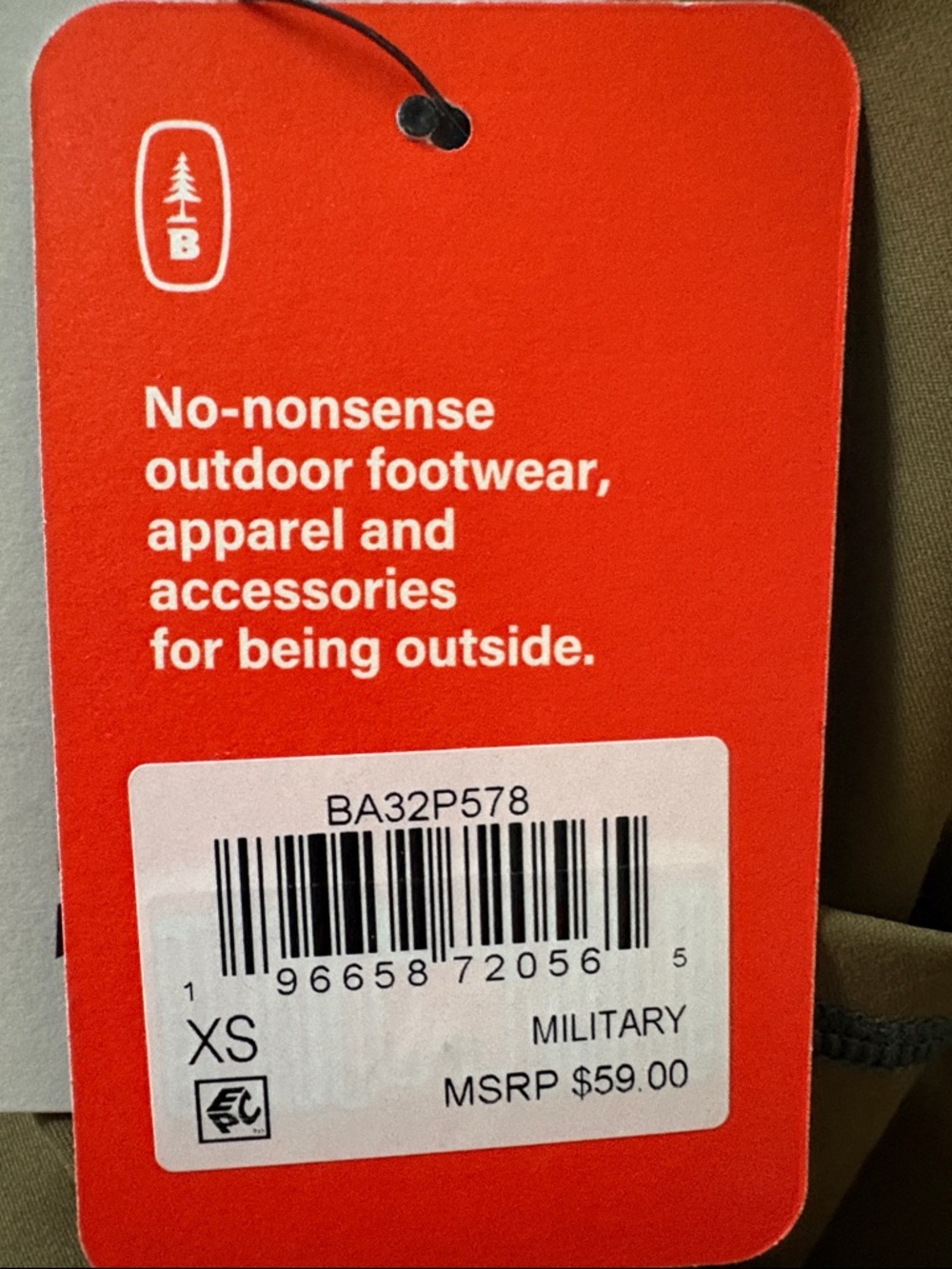 NWT Bass Outdoor Olive Green Performance Leggings XS - Picture 7 of 7